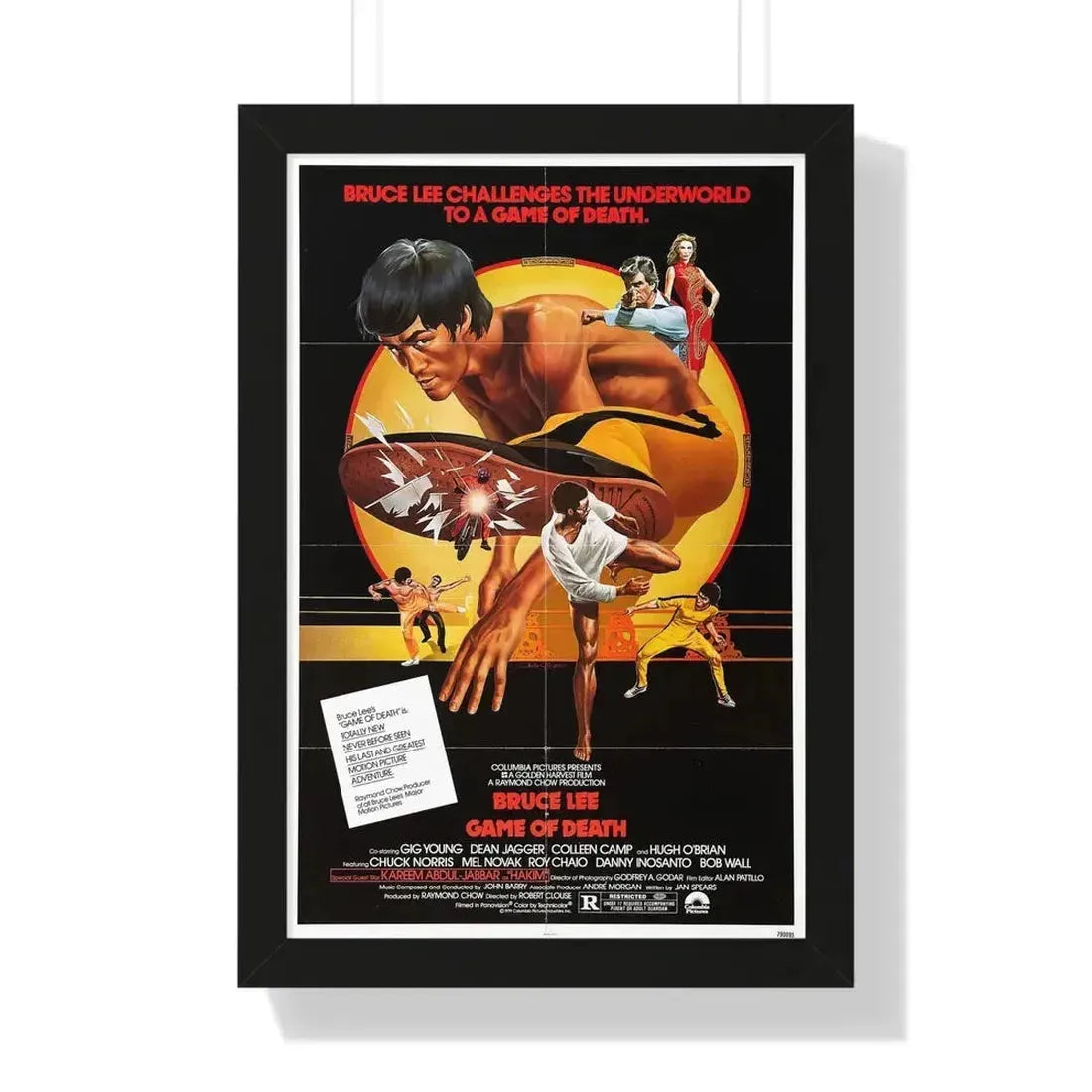 GAME OF DEATH 1978 - Framed Movie Poster - The Sticker Space