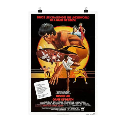 GAME OF DEATH 1978 - Paper Movie Poster 12″ x 18″ Matte - The Sticker Space