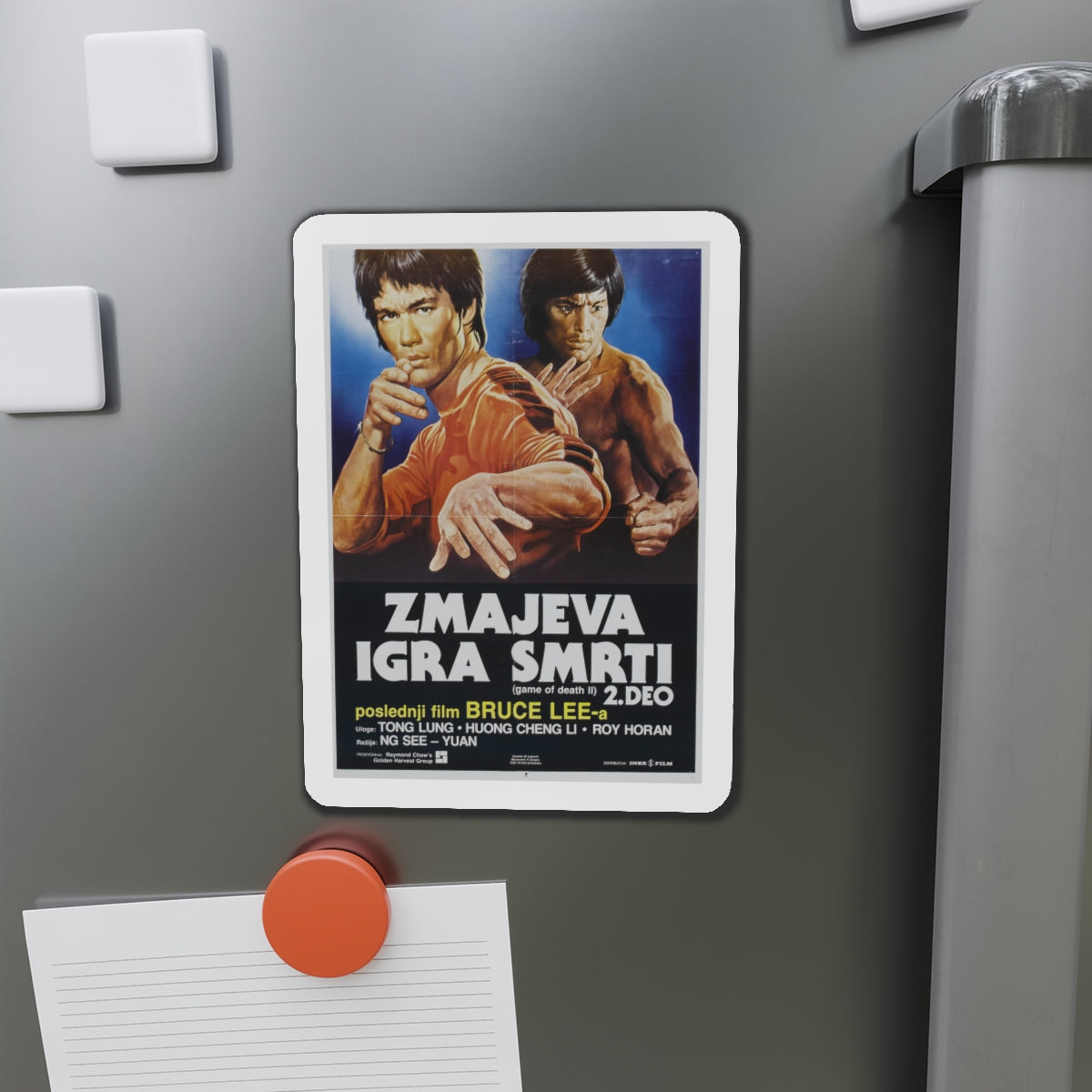 GAME OF DEATH 2 1981 Movie Poster - Die-Cut Magnet-The Sticker Space