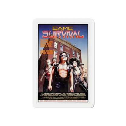 GAME OF SURVIVAL (TENEMENT) 1985 Movie Poster - Refrigerator Magnet 5 Inch - The Sticker Space