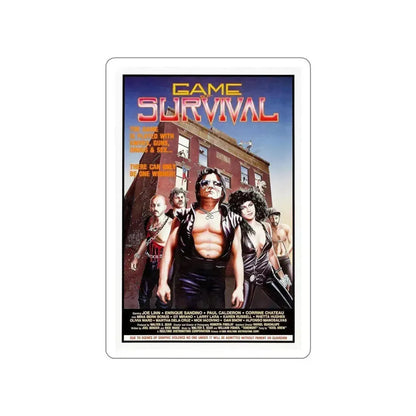 GAME OF SURVIVAL (TENEMENT) 1985 Movie Poster STICKER Vinyl Die-Cut Decal 5 Inch - The Sticker Space