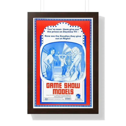 GAME SHOW MODELS 1977 - Framed Movie Poster 16″ x 24″ Walnut - The Sticker Space