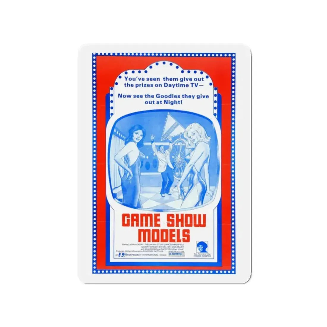 GAME SHOW MODELS 1977 Movie Poster - Refrigerator Magnet 2 Inch - The Sticker Space