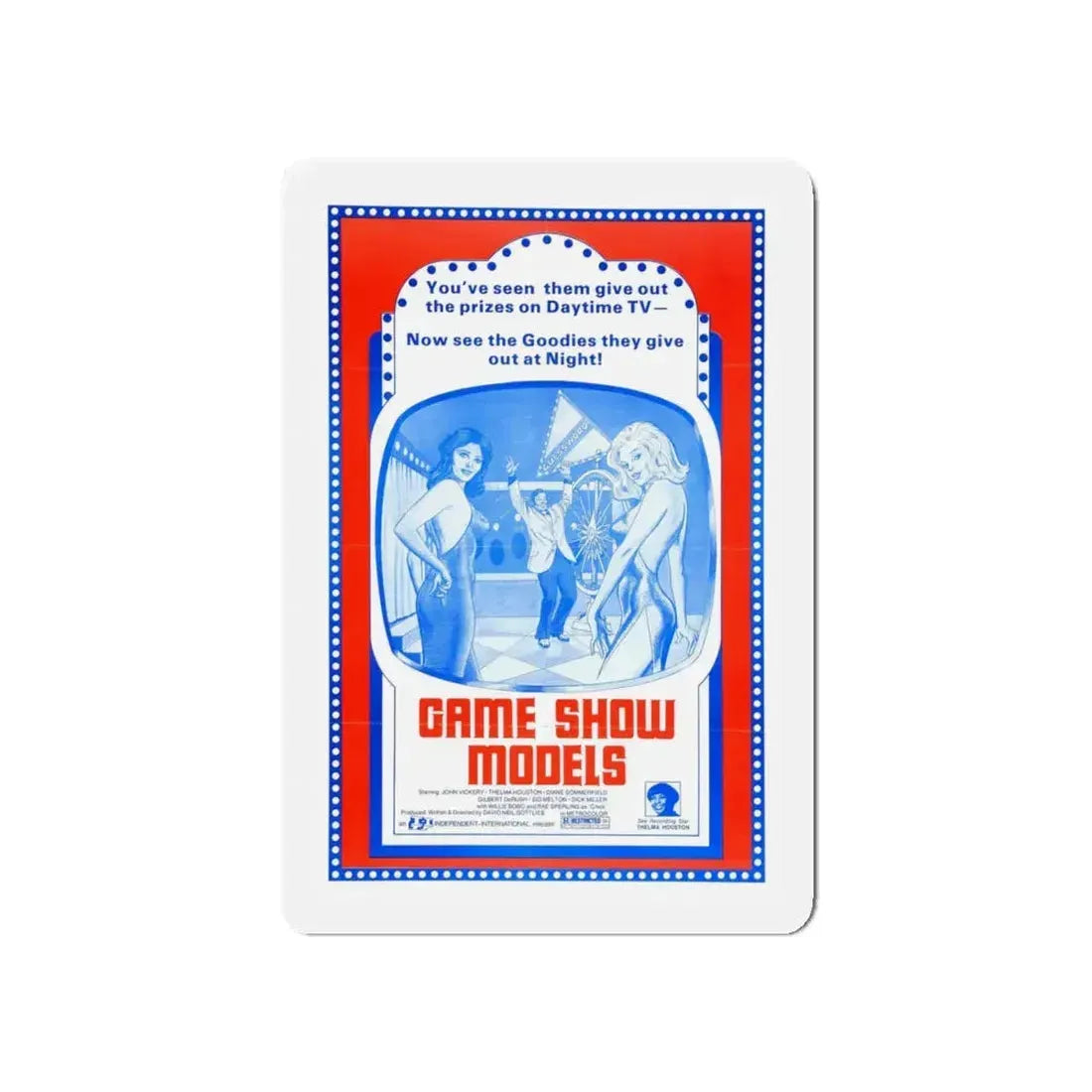 GAME SHOW MODELS 1977 Movie Poster - Refrigerator Magnet 5 Inch - The Sticker Space