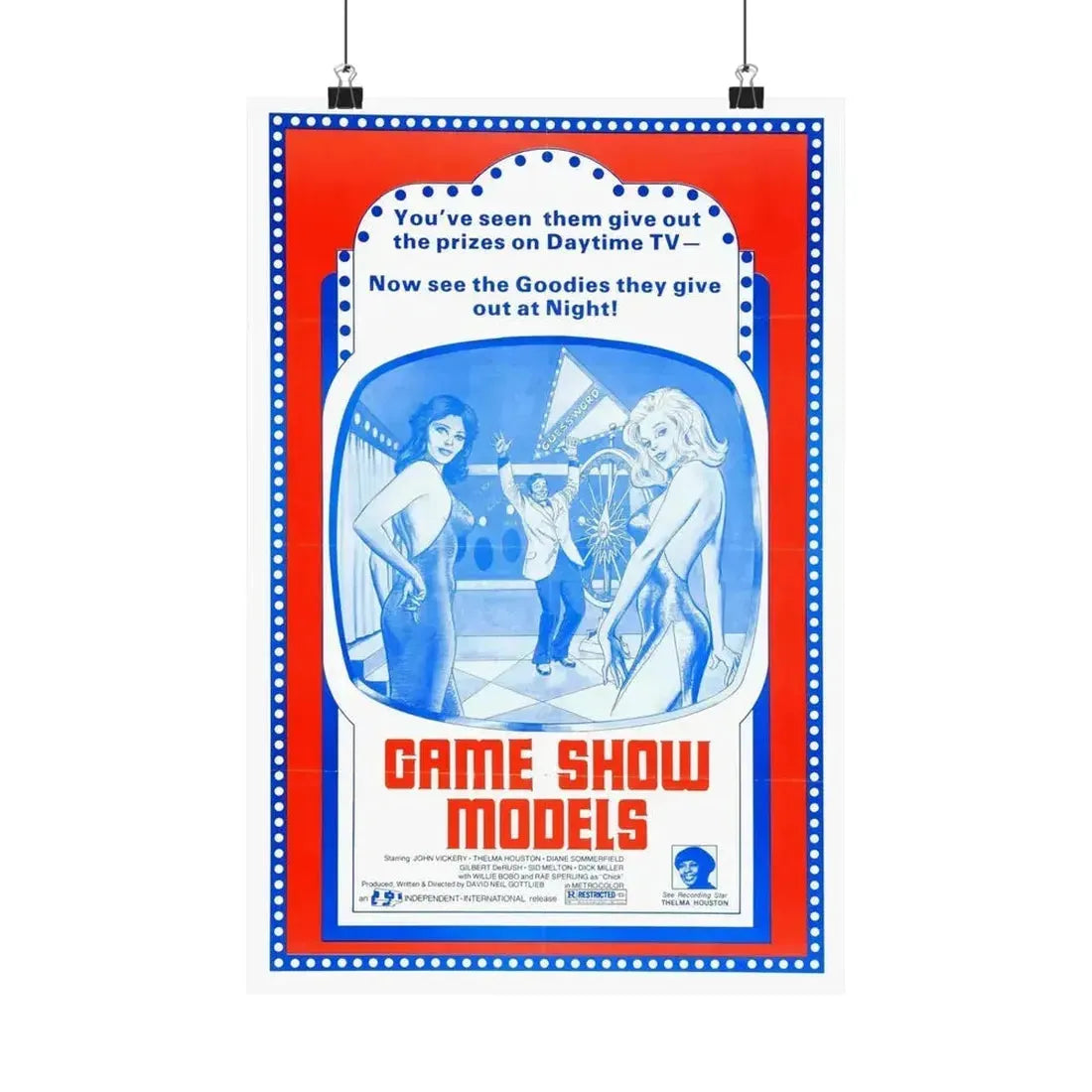 GAME SHOW MODELS 1977 - Paper Movie Poster - The Sticker Space