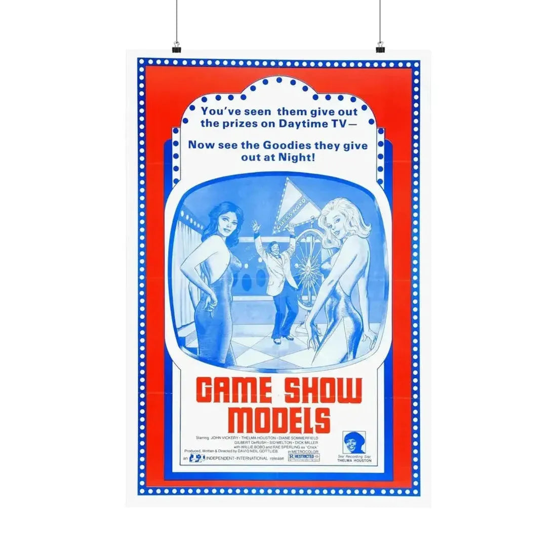 GAME SHOW MODELS 1977 - Paper Movie Poster - The Sticker Space