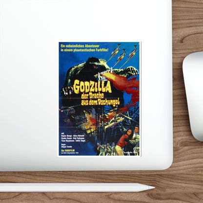 GAMERA VS BARUGON (GERMAN) 1966 Movie Poster STICKER Vinyl Die-Cut Decal-The Sticker Space