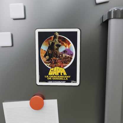 GAMERA VS JIGER (FRENCH) 1970 Movie Poster - Die-Cut Magnet-The Sticker Space