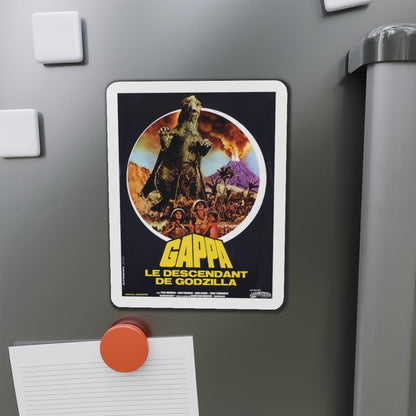 GAMERA VS JIGER (FRENCH) 1970 Movie Poster - Die-Cut Magnet-The Sticker Space