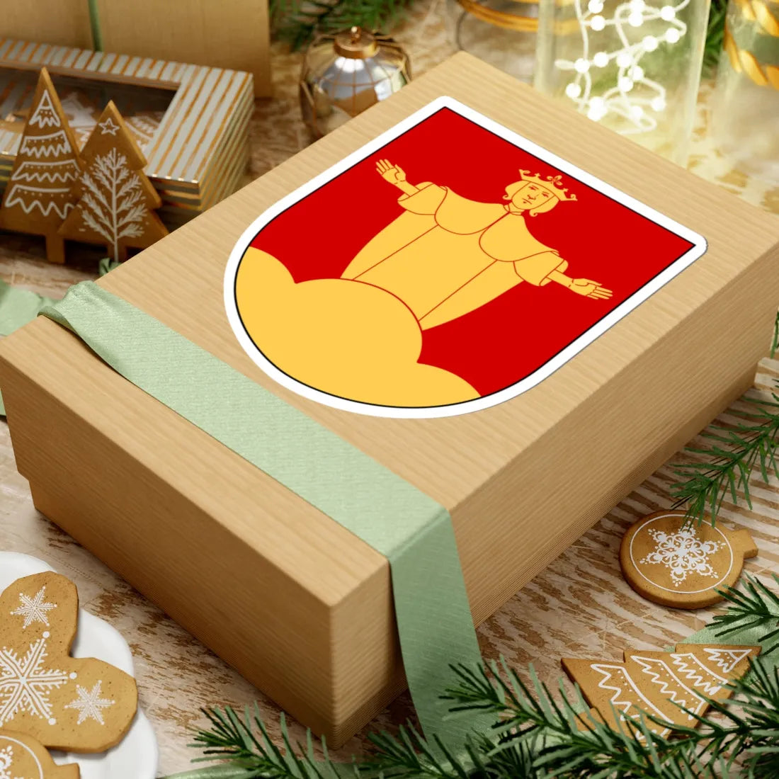 Gamla Uppsala vapen (Sweden) (Coat of Arms) STICKER Vinyl Kiss-Cut Decal - The Sticker Space