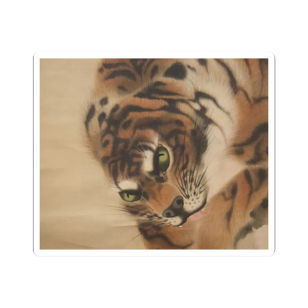 Gan Ku - Tiger - dated 1790 v3 - STICKER Vinyl Kiss-Cut Decal