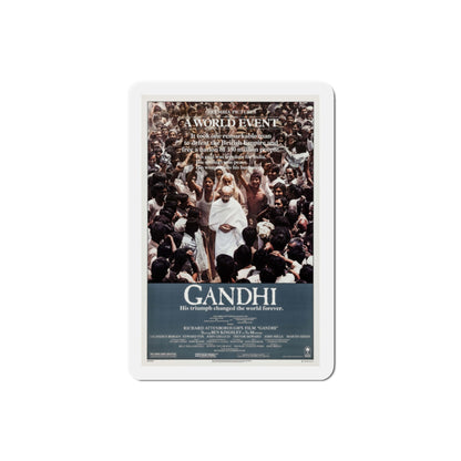 Gandhi 1982 Movie Poster Die-Cut Magnet-2" x 2"-The Sticker Space