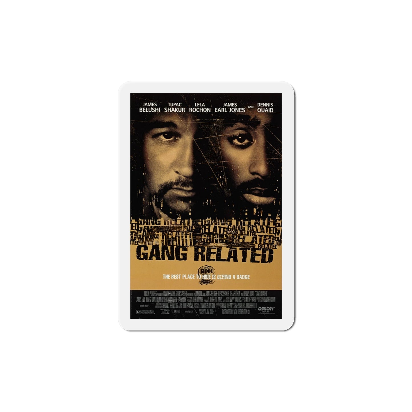 Gang Related 1997 Movie Poster Die-Cut Magnet-5" x 5"-The Sticker Space