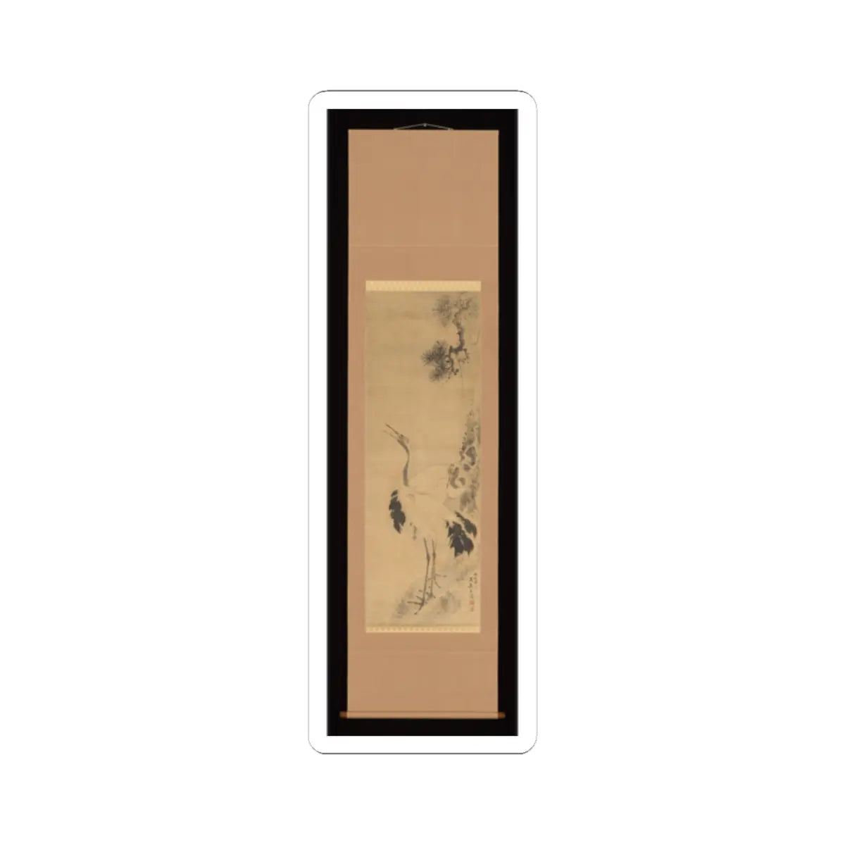 Ganjō Tengaku - Two Birds - dated 1869 v2 - STICKER Vinyl Kiss-Cut Decal