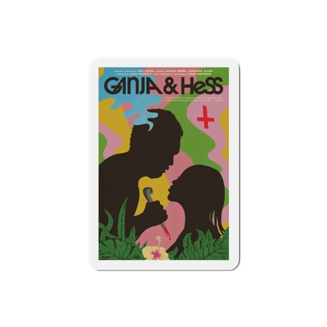 Ganja & Hess 1973 Movie Poster Refrigerator Magnet - The Sticker Space
