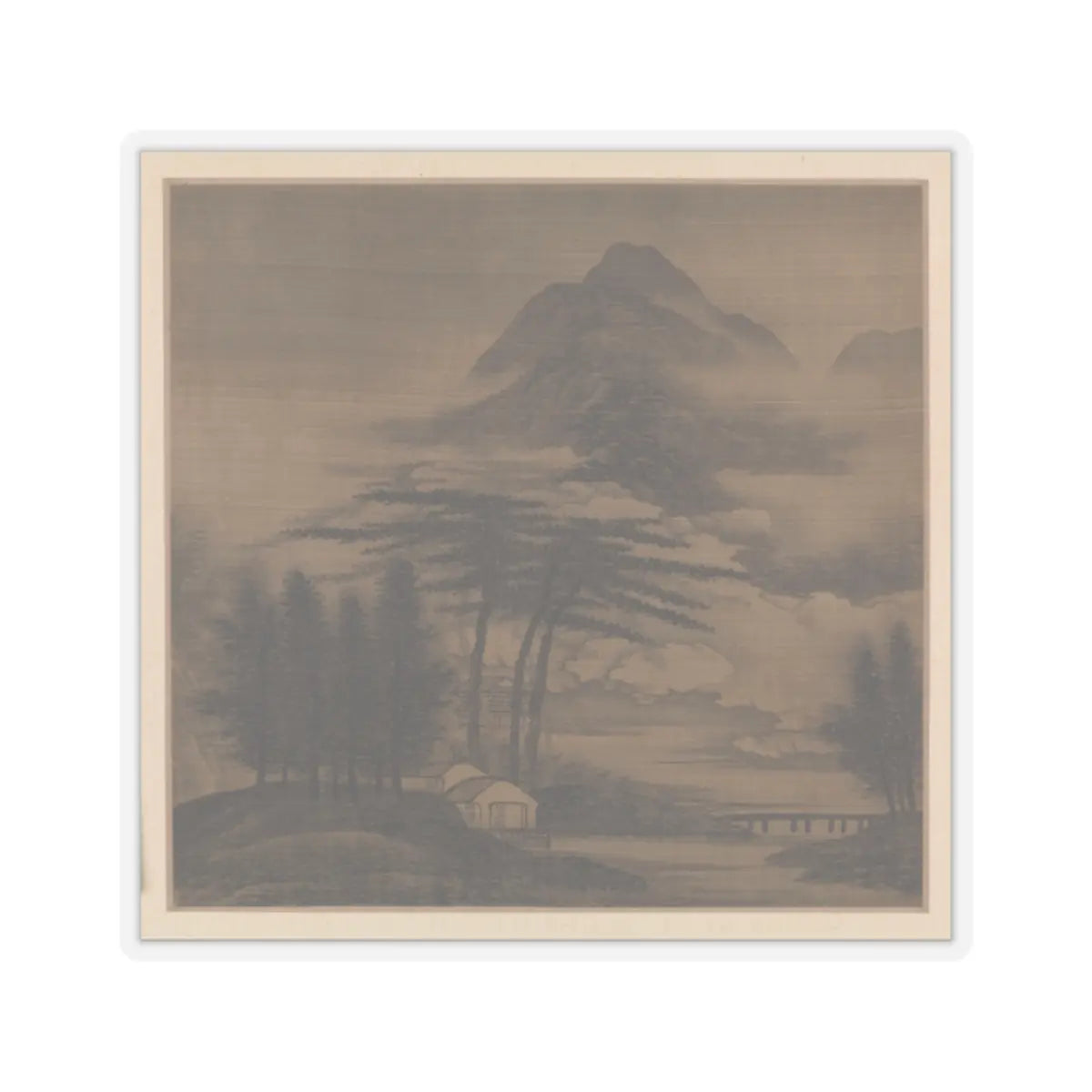 Gao Cen - Landscapes in the styles of old masters - 1667 v2 - STICKER Vinyl Kiss-Cut Decal