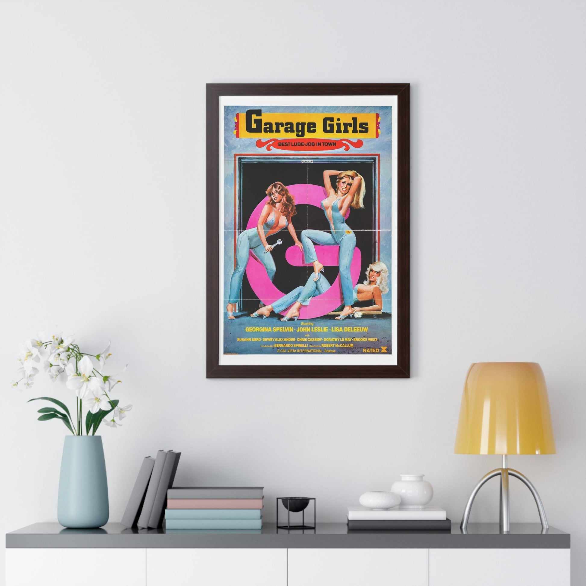 GARAGE GIRLS 1980 - Framed Movie Poster-The Sticker Space