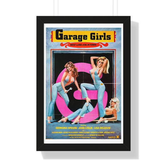 GARAGE GIRLS 1980 - Framed Movie Poster-16″ x 24″-The Sticker Space