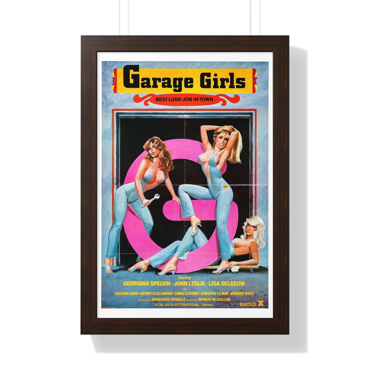 GARAGE GIRLS 1980 - Framed Movie Poster-16″ x 24″-The Sticker Space