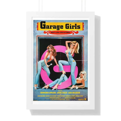 GARAGE GIRLS 1980 - Framed Movie Poster - The Sticker Space