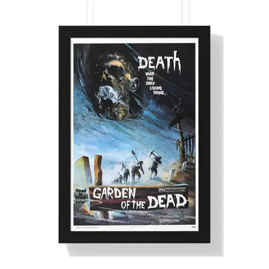 GARDEN OF THE DEAD 1972 - Framed Movie Poster 16″ x 24″ Black - The Sticker Space