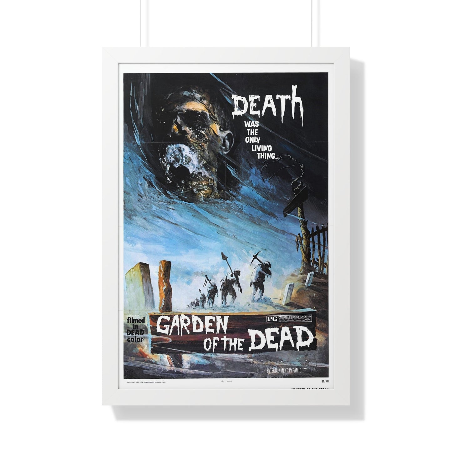 GARDEN OF THE DEAD 1972 - Framed Movie Poster-20" x 30"-The Sticker Space