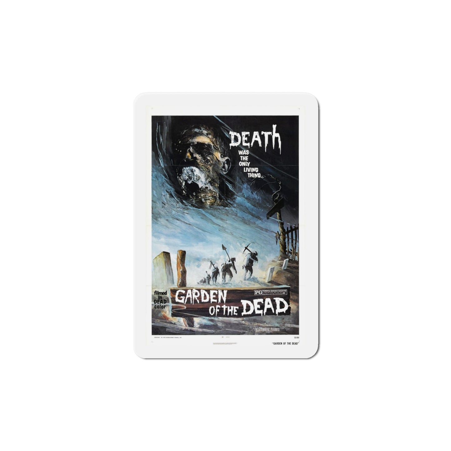 Garden of the Dead 1974 Movie Poster Die-Cut Magnet-6 Inch-The Sticker Space