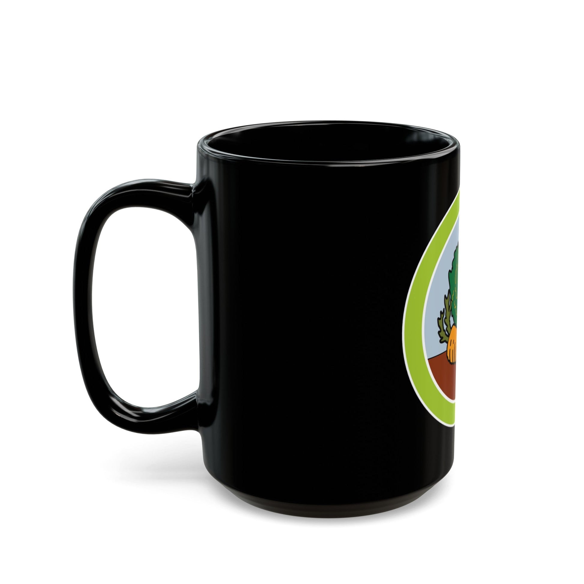 Gardening (Boy Scout Merit Badge) Black Coffee Mug-The Sticker Space