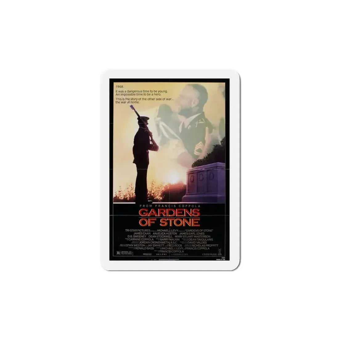 Gardens of Stone 1987 Movie Poster Refrigerator Magnet 5 Inch - The Sticker Space