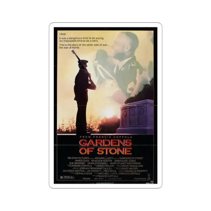 Gardens of Stone 1987 Movie Poster STICKER Vinyl Die-Cut Decal 3 Inch - The Sticker Space