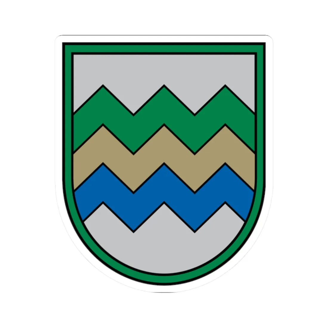 Garkalnes novads COA (Latvia) (Coat of Arms) STICKER Vinyl Kiss-Cut Decal 2 Inch White - The Sticker Space