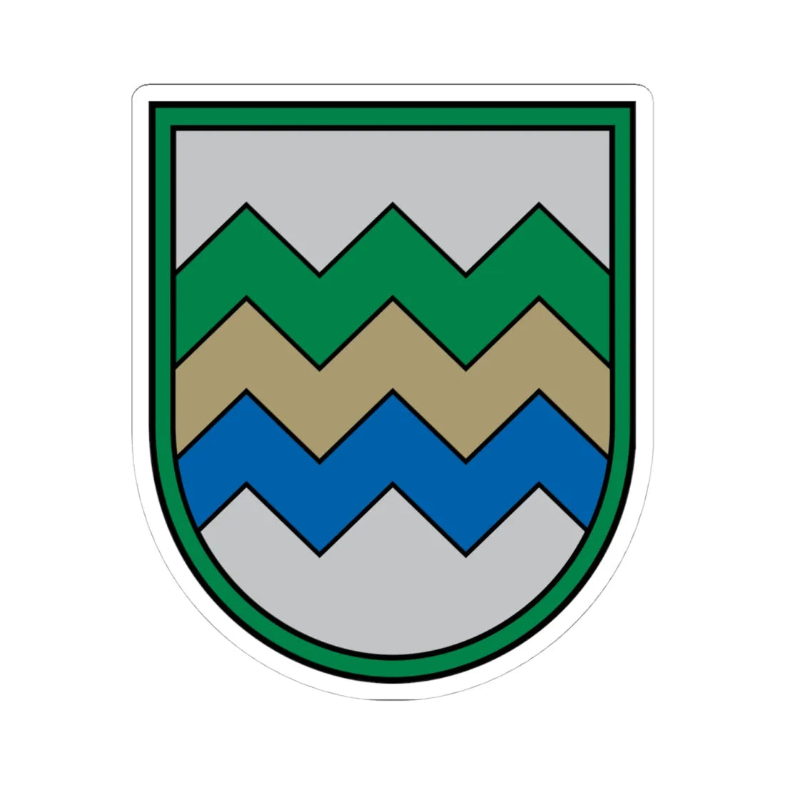 Garkalnes novads COA (Latvia) (Coat of Arms) STICKER Vinyl Kiss-Cut Decal 4 Inch White - The Sticker Space