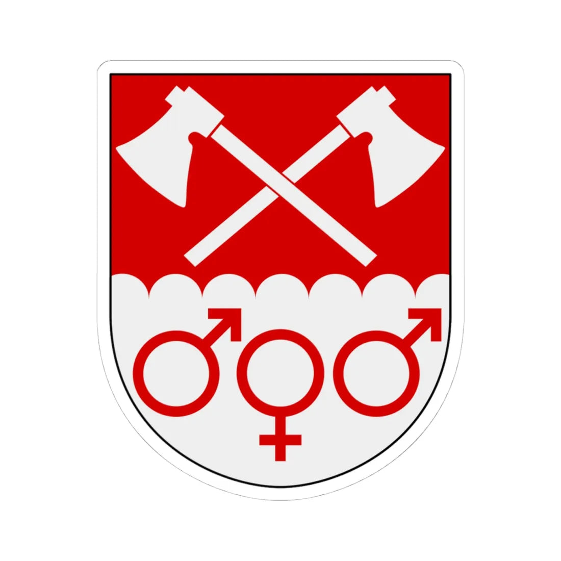 Garpenberg vapen (Sweden) (Coat of Arms) STICKER Vinyl Kiss-Cut Decal - The Sticker Space