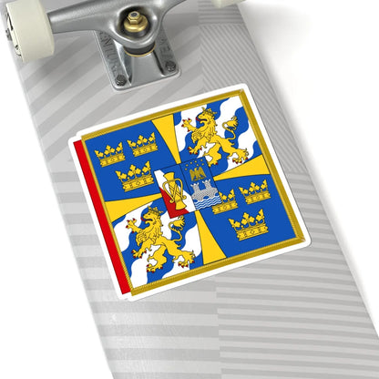 Garter Banner of the Swedish Monarch (Sweden) STICKER Vinyl Kiss-Cut Decal - The Sticker Space