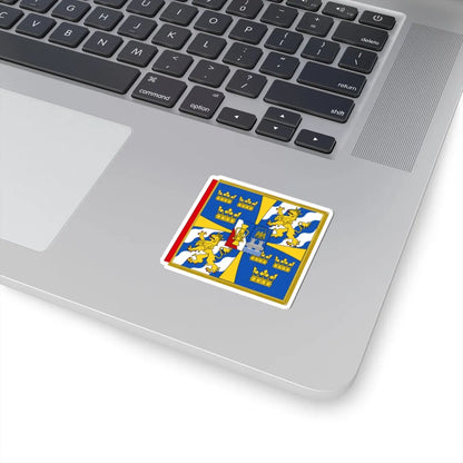 Garter Banner of the Swedish Monarch (Sweden) STICKER Vinyl Kiss-Cut Decal - The Sticker Space