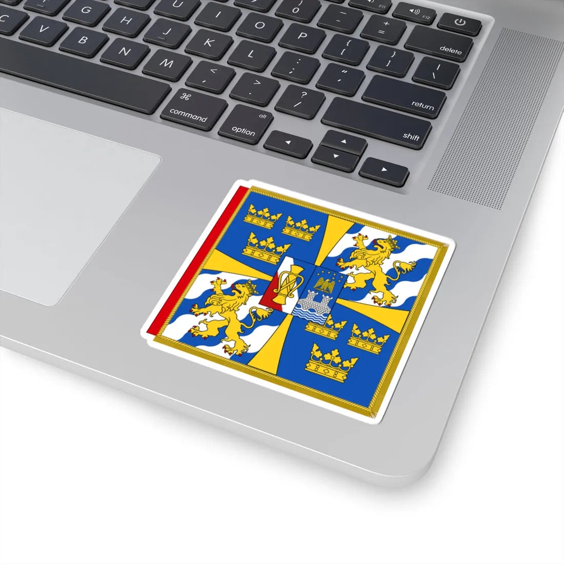 Garter Banner of the Swedish Monarch (Sweden) STICKER Vinyl Kiss-Cut Decal - The Sticker Space
