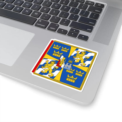 Garter Banner of the Swedish Monarch (Sweden) STICKER Vinyl Kiss-Cut Decal - The Sticker Space