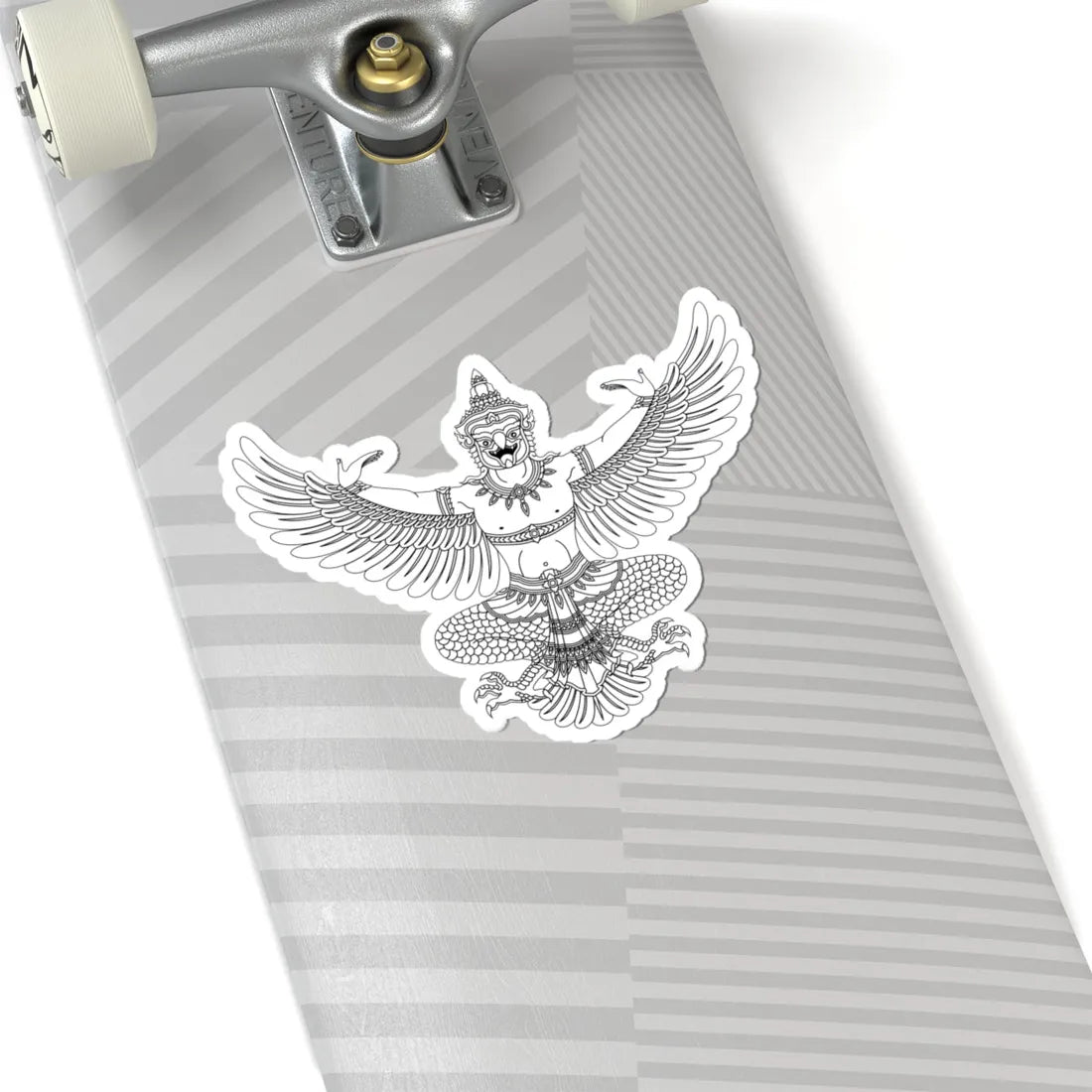 Garuda Emblem of Thailand Monochrome 2 (Thailand) (Coat of Arms) STICKER Vinyl Kiss-Cut Decal - The Sticker Space