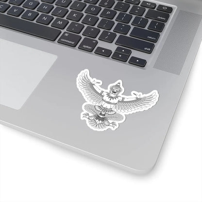 Garuda Emblem of Thailand Monochrome 2 (Thailand) (Coat of Arms) STICKER Vinyl Kiss-Cut Decal - The Sticker Space