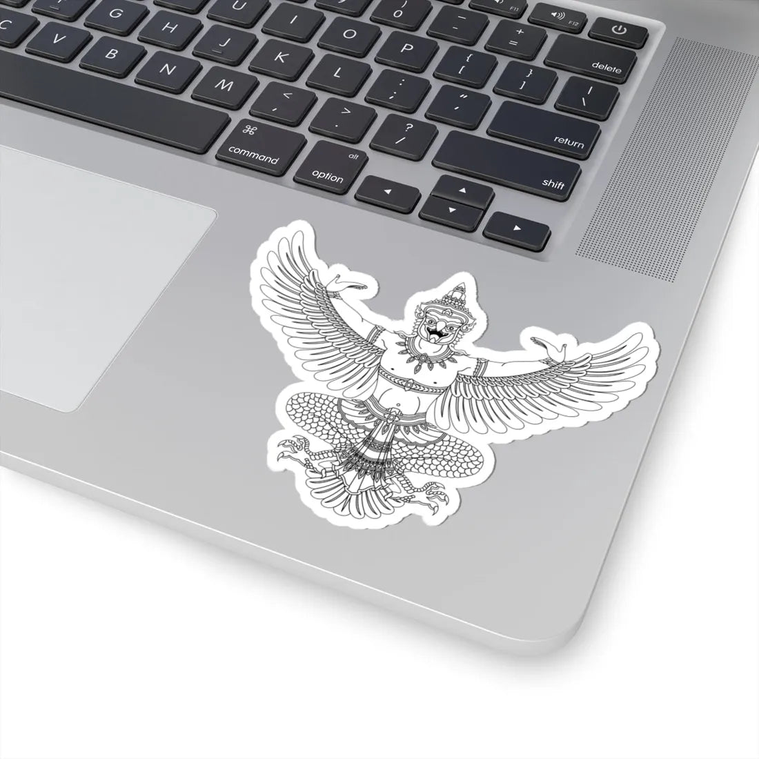 Garuda Emblem of Thailand Monochrome 2 (Thailand) (Coat of Arms) STICKER Vinyl Kiss-Cut Decal - The Sticker Space