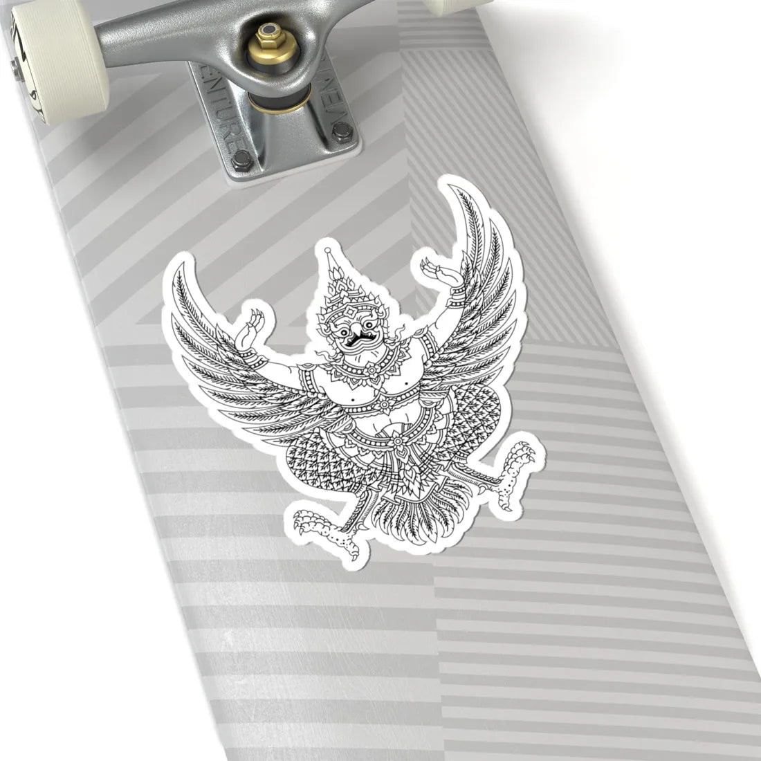 Garuda Emblem of Thailand Monochrome (Thailand) (Coat of Arms) STICKER Vinyl Kiss-Cut Decal - The Sticker Space