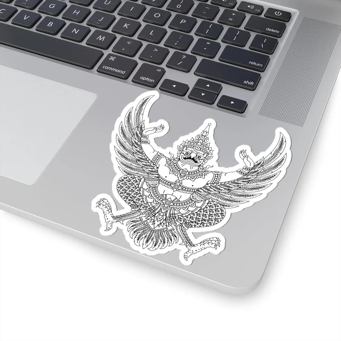Garuda Emblem of Thailand Monochrome (Thailand) (Coat of Arms) STICKER Vinyl Kiss-Cut Decal - The Sticker Space
