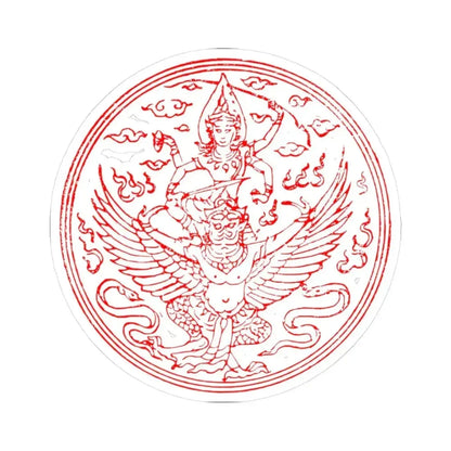 Garuda Seal of Siam 1st version (Thailand) STICKER Vinyl Kiss-Cut Decal 3 Inch White - The Sticker Space
