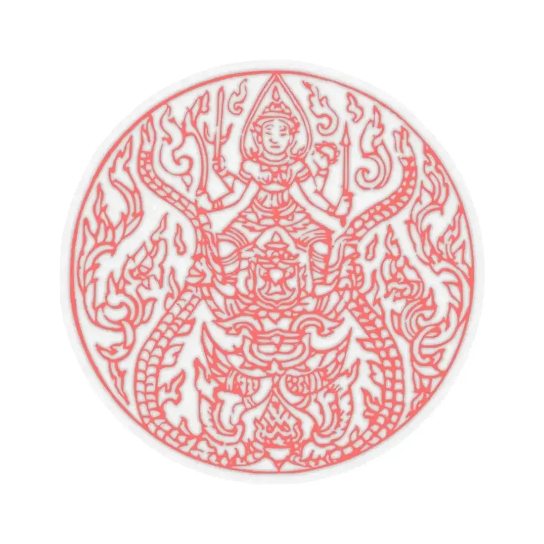 Garuda Seal of Siam Ancient (Thailand) STICKER Vinyl Kiss-Cut Decal 4 Inch Transparent - The Sticker Space