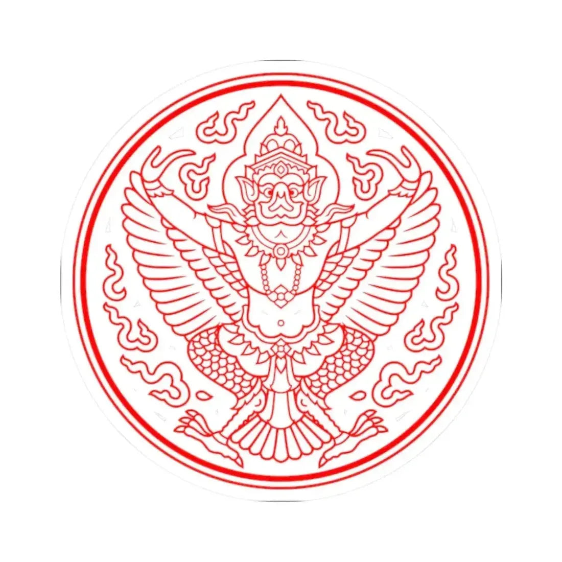 Garuda Seal of Thailand (Thailand) STICKER Vinyl Kiss-Cut Decal 2 Inch White - The Sticker Space