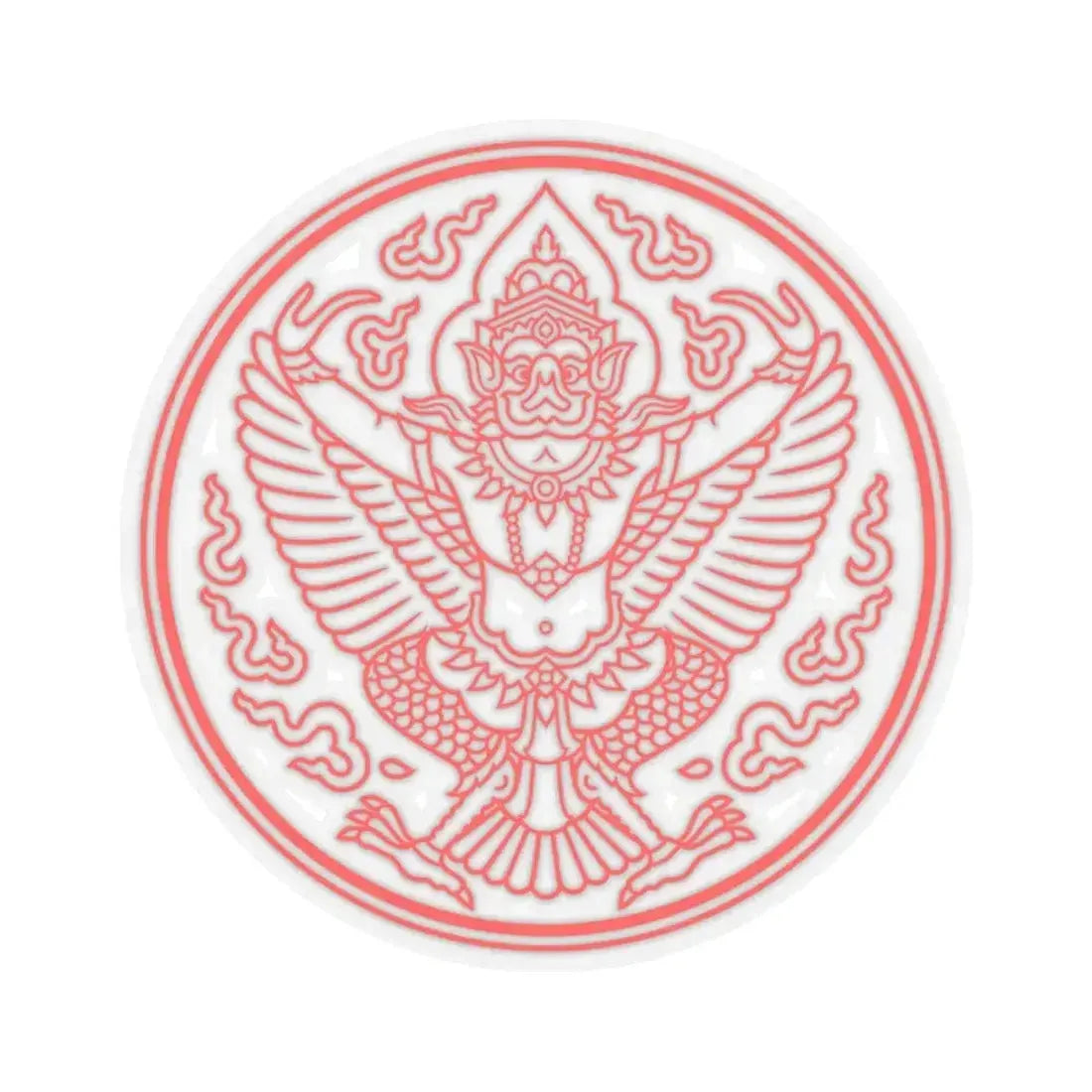 Garuda Seal of Thailand (Thailand) STICKER Vinyl Kiss-Cut Decal 4 Inch Transparent - The Sticker Space