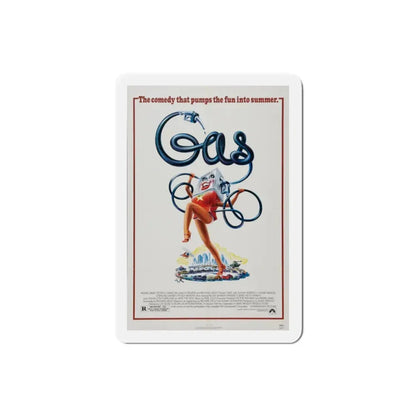 Gas 1981 Movie Poster Refrigerator Magnet 2 Inch - The Sticker Space