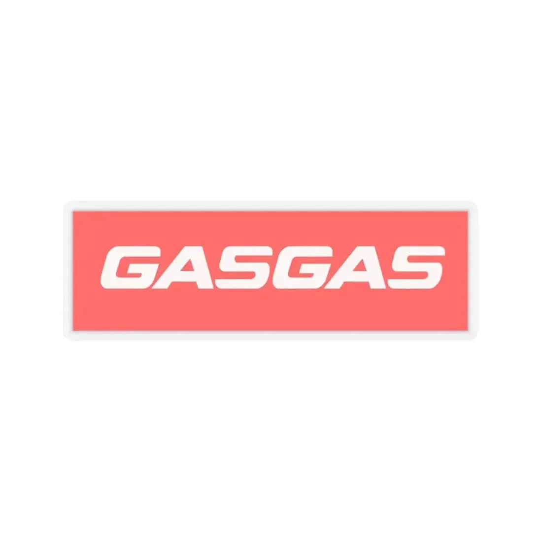 Gas Gas (Logo) STICKER Vinyl Kiss-Cut Decal 3 Inch Transparent - The Sticker Space