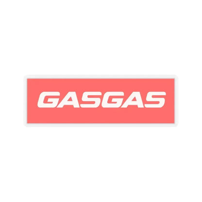 Gas Gas (Logo) STICKER Vinyl Kiss-Cut Decal 3 Inch Transparent - The Sticker Space