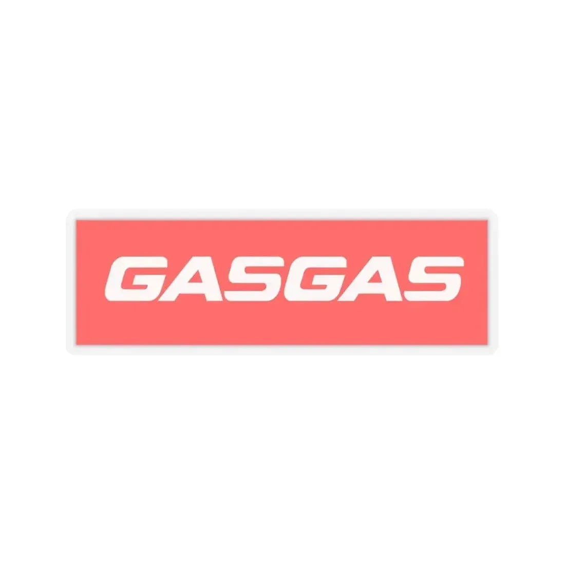 Gas Gas (Logo) STICKER Vinyl Kiss-Cut Decal 4 Inch Transparent - The Sticker Space